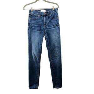 Madewell Roadtripper Jeans Womens 26 Blue Skinny Mid Rise Medium Wash Skinny
